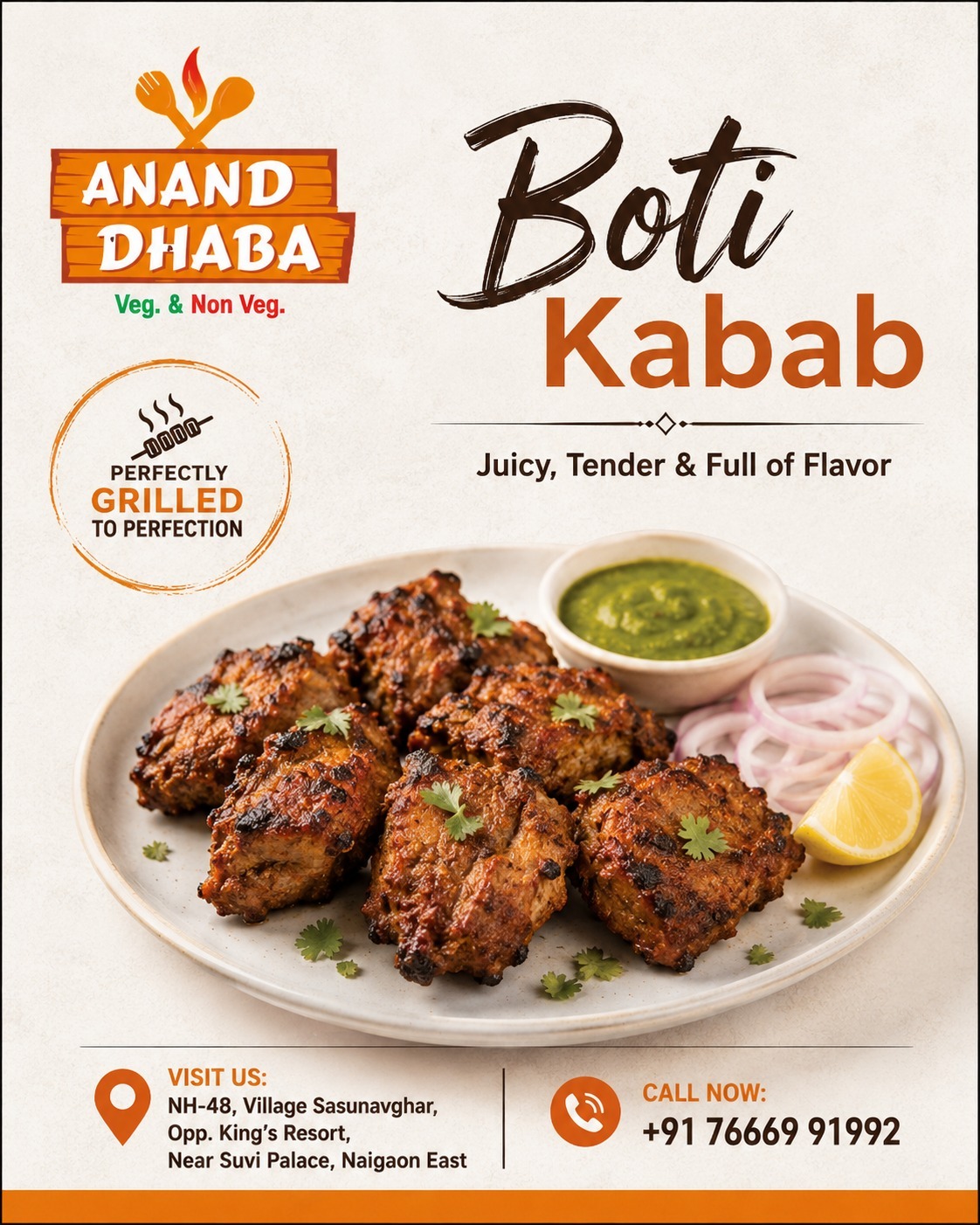 Experience the rich taste of authentic Boti Kabab 
