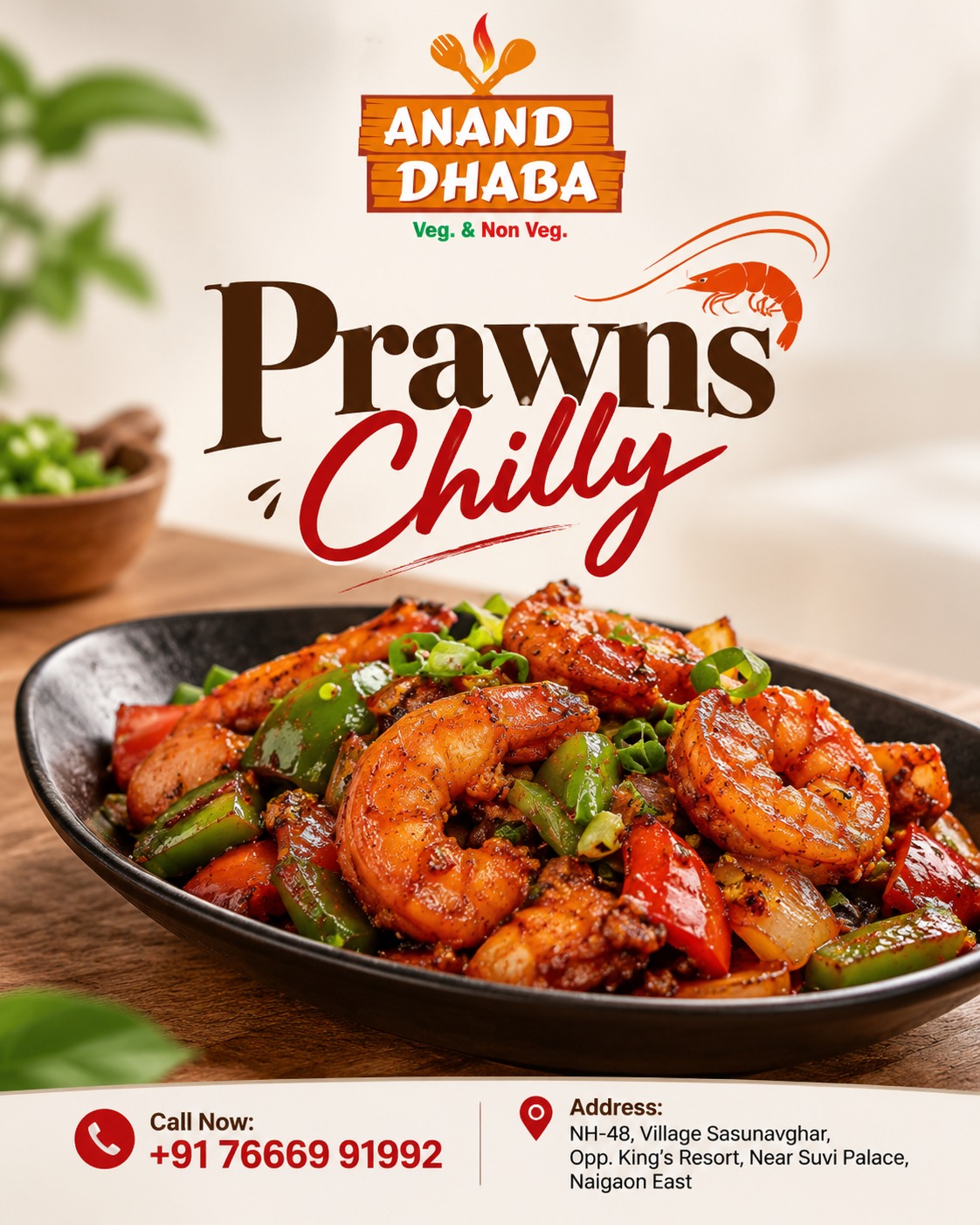 🍤 Spice Up Your Cravings with Prawns Chilly! 🌶️
