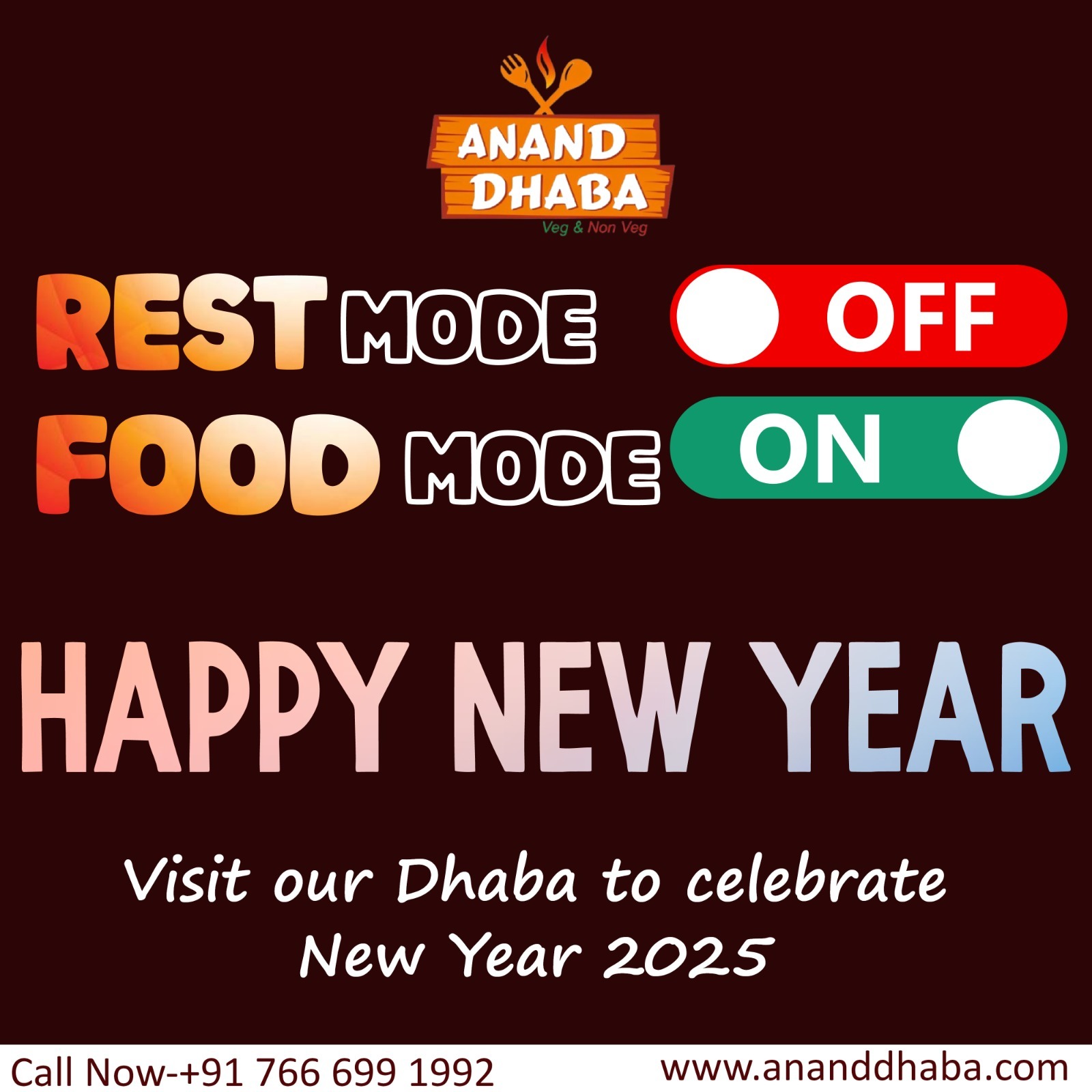  Happy New Year 2025 from Anand Dhaba