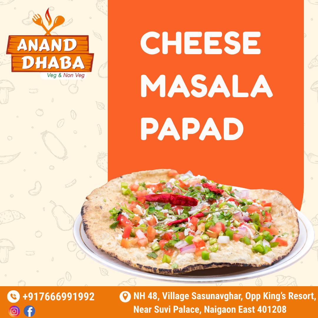  Crunchy, Cheesy & Flavorful – Cheese Masala Papad
